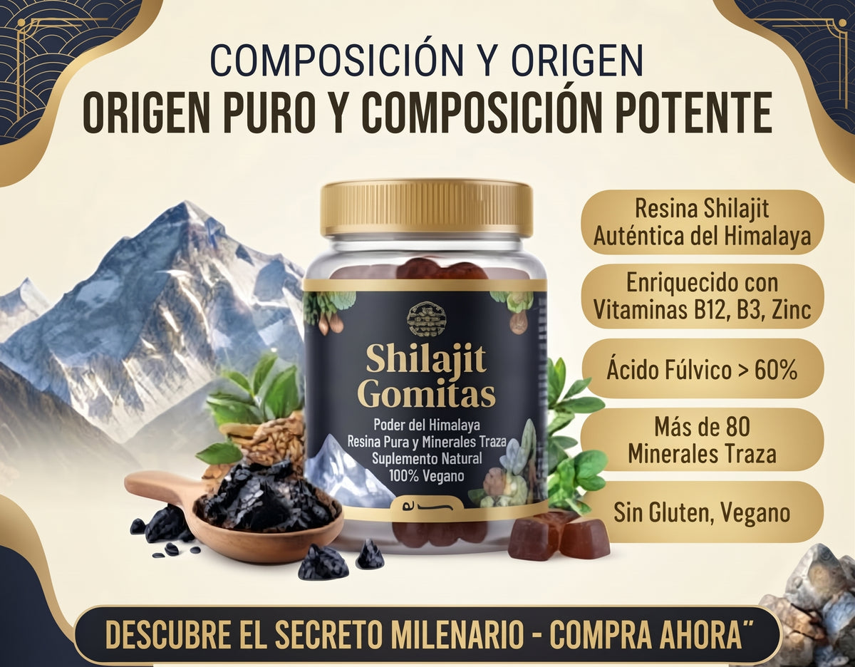 Gomitas naturales de "Shilajit "