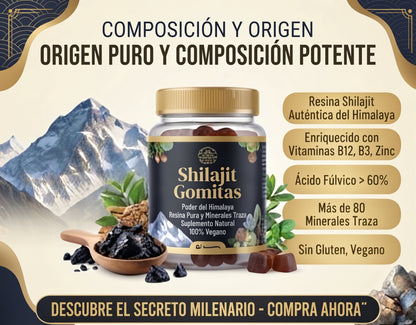 Gomitas naturales de "Shilajit "
