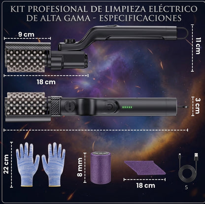 Cepillo eléctrico limpiaparrilla inalámbrico!