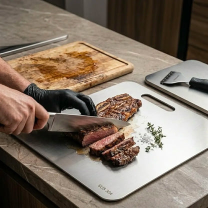 Tabla Premium de Acero Inoxidable: Higiene y Estilo Profesional