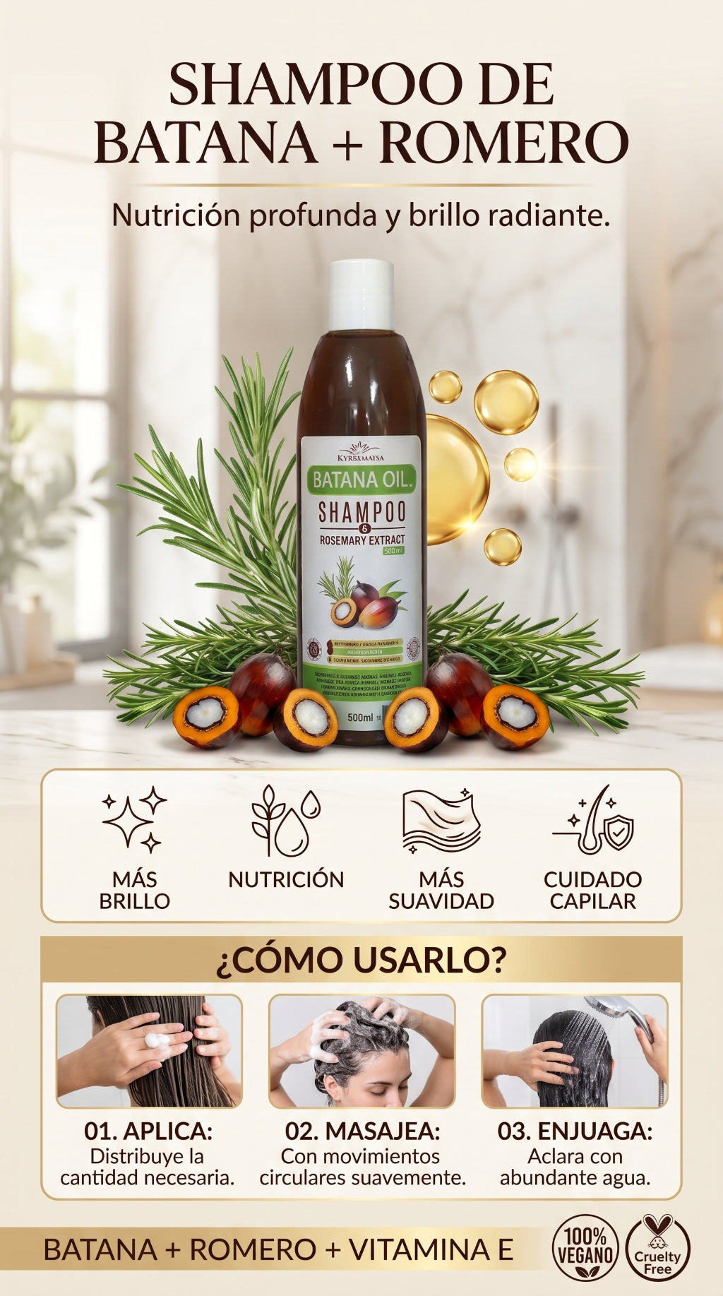 Shampoo Batana Crecimiento Cabello
