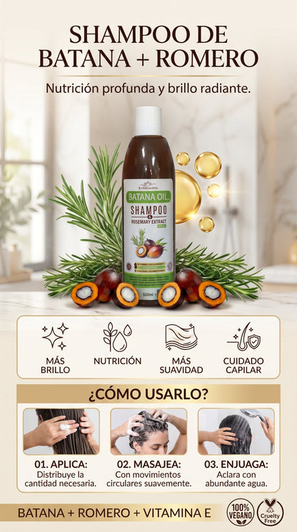 Shampoo Batana Crecimiento Cabello