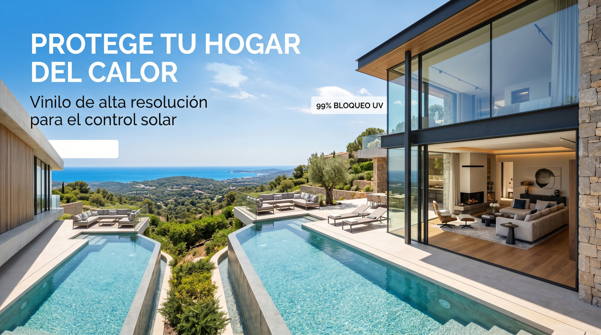 Vinilo Protector Solar y Anti-UV para Ventanas (Rollo 60 cm x 5 m)